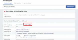 How to use the facebook debugger tool: Facebook Debugger Anleitung Aktuelles Bild Fur Einen Link Laden