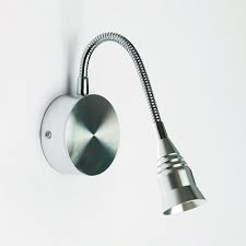 Chrome bedside wall light with led reading lamp. Flexible Arm Reading Light Modern Metallic Single Light Led Wall Light In Warm White For Bedside Beautifulhalo Com