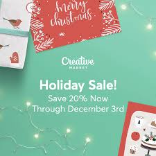 870+ customizable design templates for 'holiday sale'. Holiday Sale 20 Discount On Creative Market Purchases