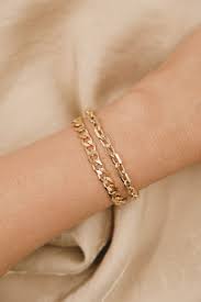 Gold Chain Bracelets Tarnish Resistant Gold Bracelet Chain Chain Bracelet Gold Link Chain