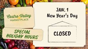New year's day in russia is the start of or close to the start of their week long holiday week with new year's day on january 1st each year. New Year S Day We Re Closed Castro Valley Marketplace