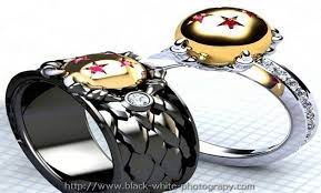 Dragon Ball Z Wedding Ring Set Picture