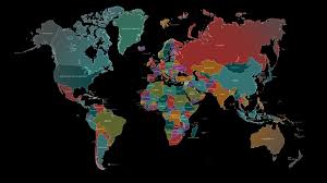 Color World Map Alpha Channel Stock Footage Map World Color Alpha Color World Map World Map Alpha Channel