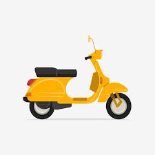 Scooter Vector And Png Ilustrasi Seni Doodle Seni