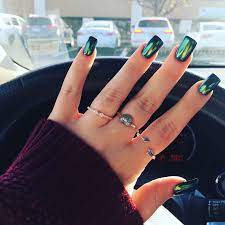 Chrome Nails Metallic Nails Green Mermaid Nails Christmas Nail Color Unghie Cromate Unghie Natalizie Smalto Metallico