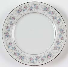 Featuring a graphic rim and floral center, this ornate design was introduced by minton in 1948. Cheryl China Pattern With Pink Blue Gray Flower Garlands On Rim From Fine China Of Japan China Pattern China Patterns Fine China