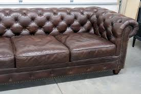 70~150piece per 40hq container use:event. Leather Chesterfield Sofa Attributed To Restoration Hardware For Sale At 1stdibs