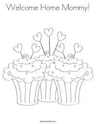 Grab your free coloring pages today! Welcome Home Mommy Coloring Page Twisty Noodle