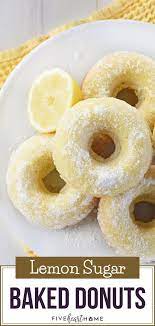 Lemon Sugar Baked Donuts Baked Donut Recipes Lemon Desserts Homemade Donuts Recipe