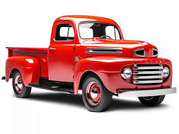 Image result for Light Red 1952 Truck