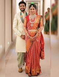 These indian wedding dress groom come in a variety of designs, colors, sizes and material qualities for offices, social gatherings, weddings and other social occasions. Bride And Groom Wedding Outfits Fashion For All Womens Get Best Fashion Ideas