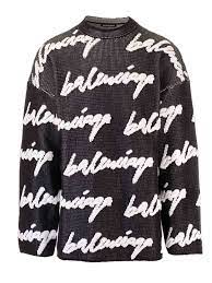 Free shipping & returns available. Balenciaga Black Pullover With 3d Scribble Print Crew Necks 625985t31801070