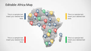 1000 editable map of africa free vectors on ai, svg, eps or cdr. Powerpoint Political Outline Africa Map Template Slidemodel