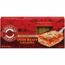 American Beauty Oven Ready Lasagna Noodles 8 Oz Fred Meyer