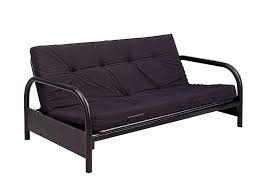 Basic Black Metal Futon Frame Full Size 39 Inch Arms