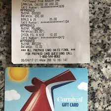 Carnival cruise gift card balance. Best Carnival Gift Card For Sale In League City Texas For 2021