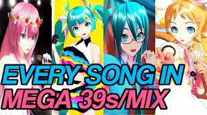 All 101 Songs In Project Diva Mega 39s Mix Official List Youtube