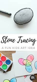 Stone Tracing Art A Simple And Fun Art Idea For Kids Art Activities For Kids Tracing Art Art For Kids