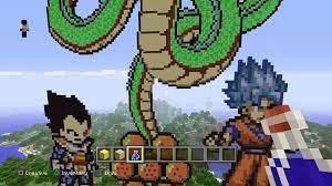 A huge statue of trunks from dragon ball z built in minecraft!minecraft schematic download available here: Minecraft Dragon Ball Z Pixel Art Exhibition Video Dailymotion