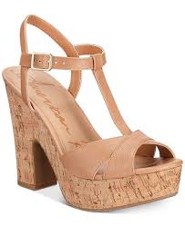 Jamie T Strap Platform Dress Sandals Created For Macys