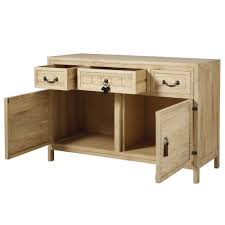 Buffet 2 Portes 3 Tiroirs En Manguier Massif Cherokees Maisons Du Monde Estantes Decorativos Losas Macizas Cajones