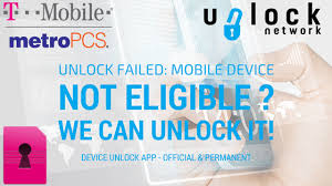 The unlocking service we offer allows you to use any network providers sim card in your phone. T Mobile Metro Pcs Permanent Unlock Solution To Not Eligible Device