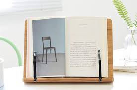 10 Readaeer Bamboo Reading Rest Cook Book Stand Holder In 2020 Book Stands Book Holder Stand Book Stand For Desk