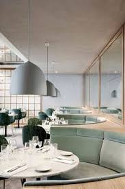 Located Along The Champs Elysees In Paris Maison Du Danemark Has Recently Been Renovated To Restaurant Interior Design Restaurant Seating Restaurant Interior