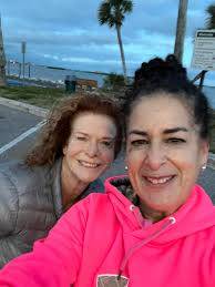 Early morning walk with my dear friend Mona McGregor! Love having an  exercise partner who vibes