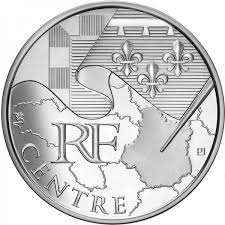 European union, 10 euro unc prefix a. Piece 10 Euro Regions Argent 2010 Centre Numismag