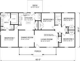 Simple House Plan Floor Plans Ranch Four Bedroom House Plans 4 Bedroom House Plans
