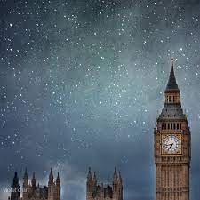 Stars Photograph Fine Art Surreal London Photo Stars Over Big Ben 8x8 Constelations Nursery Decor Magical Dark Blue Via Big Ben Art Big Ben Big Ben Print