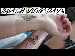 Henna artists work with henna paste, also called mehndi, which dyes the skin for a short period of time. Getting A Henna Tattoo Beach Vlog Day 6 Youtube