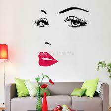 Free shipping on orders $45+. Diy Beautiful Face Eyes And Lips Wall Art Sticker 8469 Painting Room Home Decoration Finished Size 70 57cm Wall Art Stickers Home Decorart Wall Sticker Aliexpress