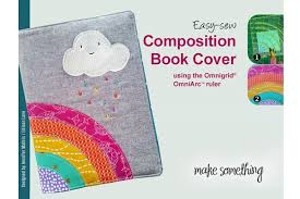Make the flaps approximately half of the width of your book. Tutorial Rainbow Composition Book Cover Sewing