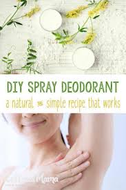homemade natural spray deodorant recipe