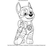 Mighty chase paw patrol coloring page. Chase Mighty Pups Coloring Pages Novocom Top