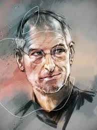 Steve Jobs Tribute Art Retrato Imagem Quadro Desenhos
