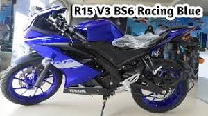 Racing blue, darknight, thunder grey, metallic red. Yamaha R15 V3 Bs6 Racing Blue Walkaround Bs6 Yamaha R15 V3 Racing Blue First Look K2k Motovlogs Youtube