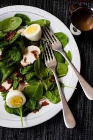 Spinach Salad With Warm Bacon Dressing