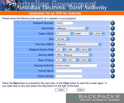 Enter australia within 12 months of eta issuance date (multiple entry within the period). Step By Step Graphical Guide To Getting An Australian Visa Thebackpackr Com Thebackpackr Com