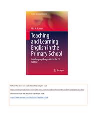 > the mammoth book of. Pdf Teaching And Learning English In The Primary School Interlanguage Pragmatics In The Efl Context