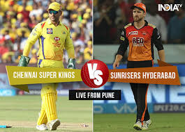Ambati rayudu slammed his maiden indian premier league (ipl) century on sunday as chennai super kings defeated sunrisers hyderabad by 8 wickets at the maharashtra cricket association's international stadium in pune. Csk Vs Srh Watch Vivo Ipl 2018 Match Online At Hotstar Star Sports And Live Tv Cricket News India Tv