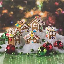 Add egg, molasses, and zest. Gingerbread Mini Village Kit 5 Pc