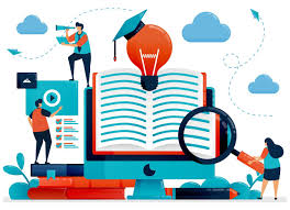 Ever wondered is there an app to read books for free? Digital Library To Get Ideas Inspiration And Solutions Online Learning For Students Reading App Online Books Education By Blog Vector Illustration Landing Page Card Banner Brochure Flyer Download Free Vectors Clipart Graphics