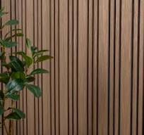 Trepanel Design® Smoked Oak Multi-Width Acoustic Wood Wall Panels