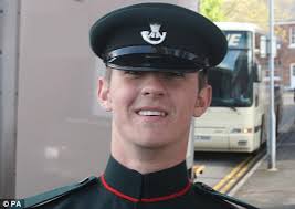 Mother of Rifleman Peter Aldridge weeps at his funeral after he became the  250th casualty of Afghanistan