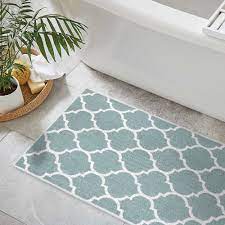Every item on this page was curated by an elle decor editor. Bathroom Rugs 3 Piece Set Non Slip Ultra Thin Bath Rugs For Bathroom Floor Washable Cotton Bathroom Mats Set Geometric Overstock 32732862