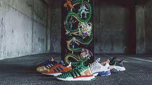 Adidas dragonball z ultra tech chunky sneakers/shoes d97054 collegiate royal running white/collegiate royal/bold gold shop and order at kickscrew Dragon Ball Z X Adidas Collaboration Where To Buy The Sole Supplier