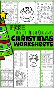 Print off several copies for your classroom or bible study group. Free The Night Before Christmas Worksheets